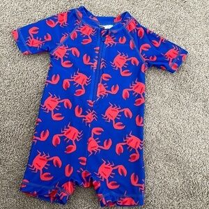 Old Navy Zip-up‎ One Piece Swim Suit Suit